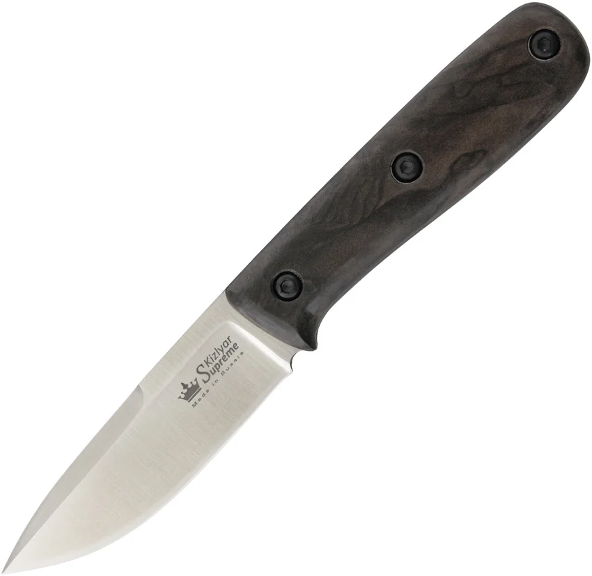 Kizlyar Supreme Knives Colada Fixed Blade Knife Walnut (3.875" Satin)