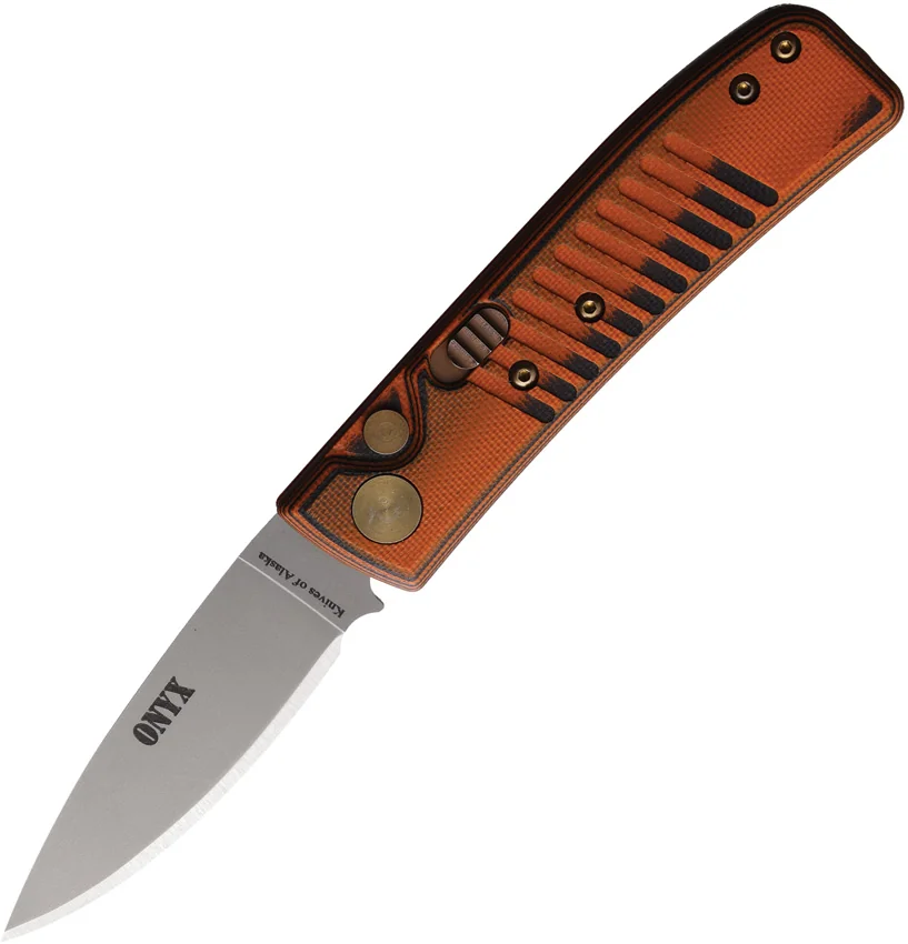 Knives Of Alaska Auto Onyx Button Lock Org/Blk
