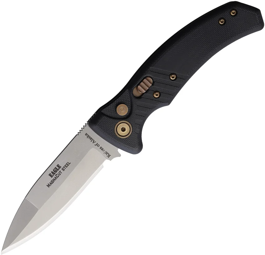 Knives Of Alaska Auto Eagle Button Lock Blk