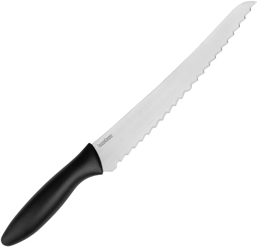 Kershaw 8" Bread Kitchen Knife Black Polymer