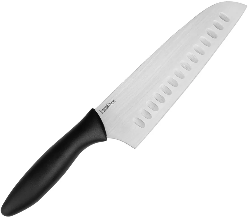 Kershaw 6.5" Santoku Kitchen Knife Black Polymer
