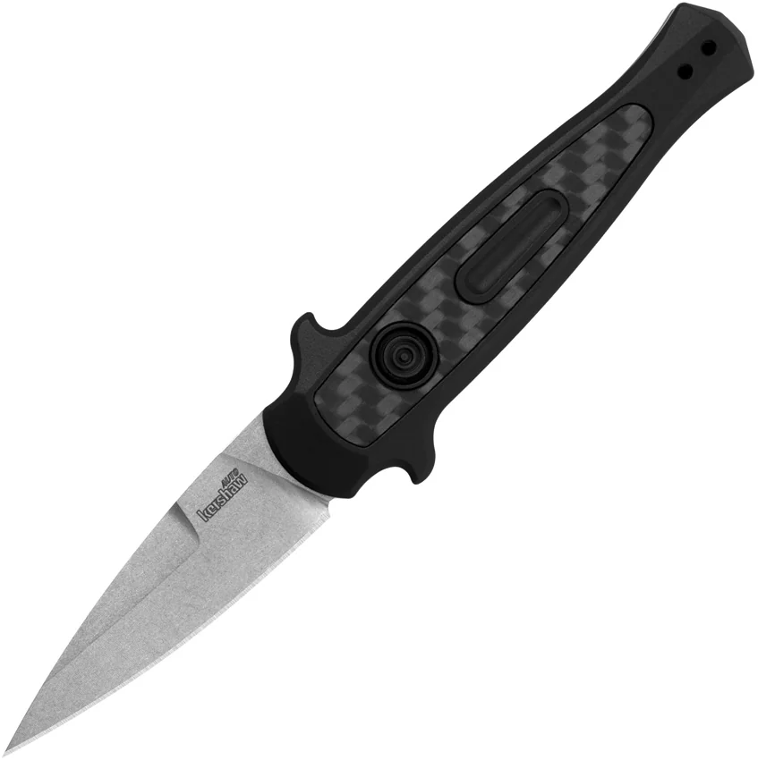 Kershaw Launch 12 Mini Stiletto Automatic Knife (2.5" Stonewash) 7125