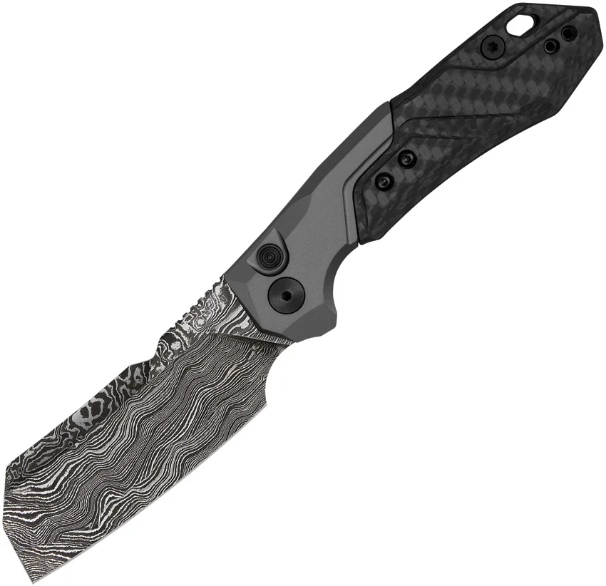 Kershaw Launch 14 Automatic Knife Cleaver Gray Al (3.4" Damascus)
