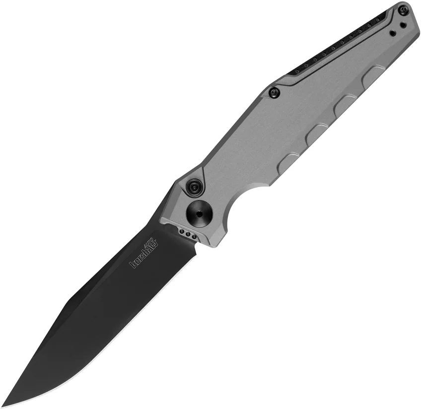Kershaw Galyean Launch 7 Automatic Knife Gray (3.75" Black) 7900GRYBLK