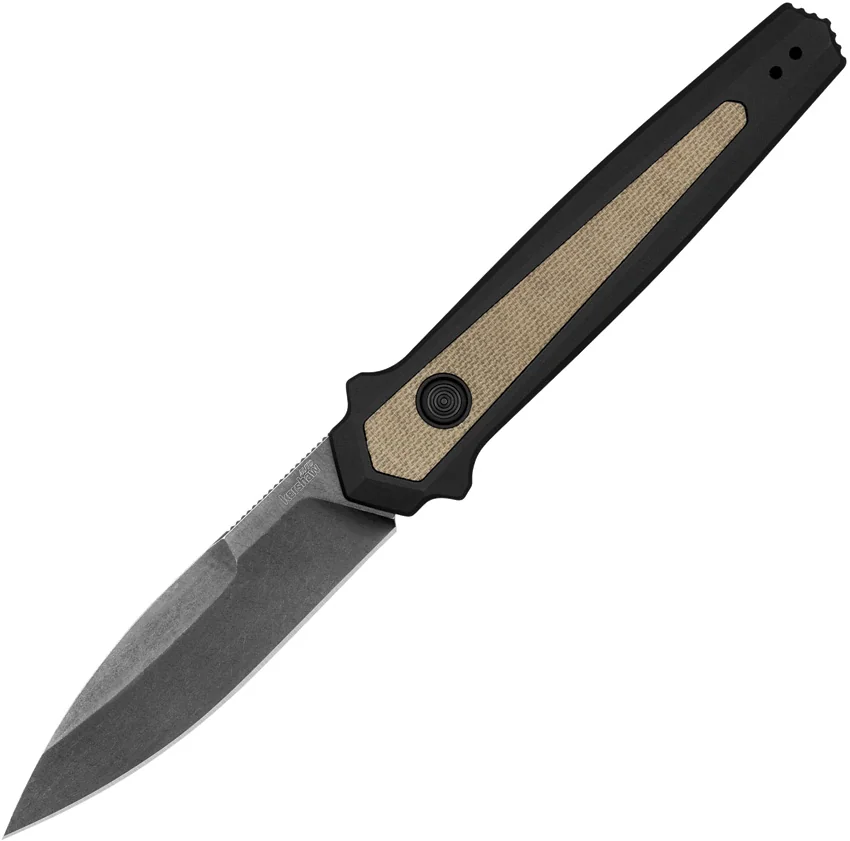 Kershaw Launch 15 MagnaCut Automatic Knife Aluminum/Micarta (3.5" Black SW) 7950
