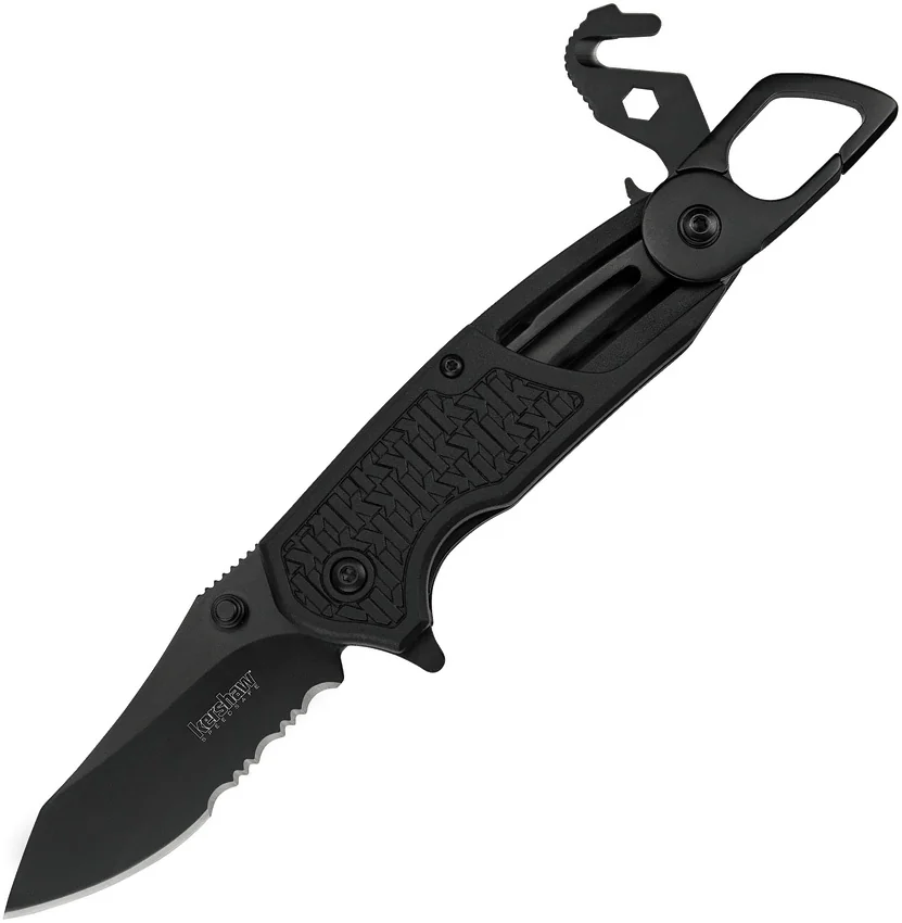 Kershaw Funxion Lightweight Assisted Opening Knife (3" Black Serr) 8100