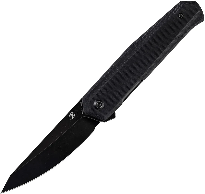 Kansept Integra Liner Lock Knife Black G-10 (3.6" Black Stonewash)