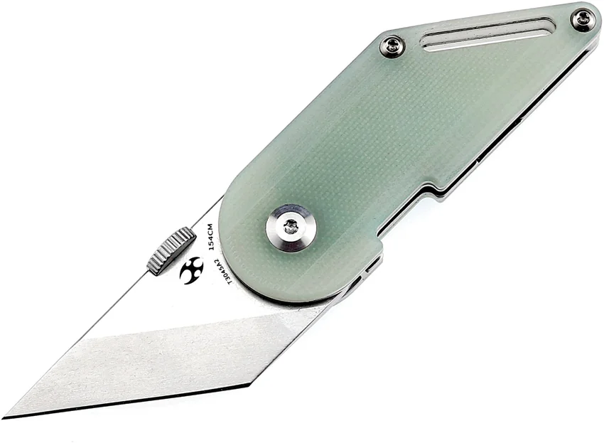 Kansept Pinkerton Dash Folding Kiridashi Knife Jade G-10 (1.69" SW)