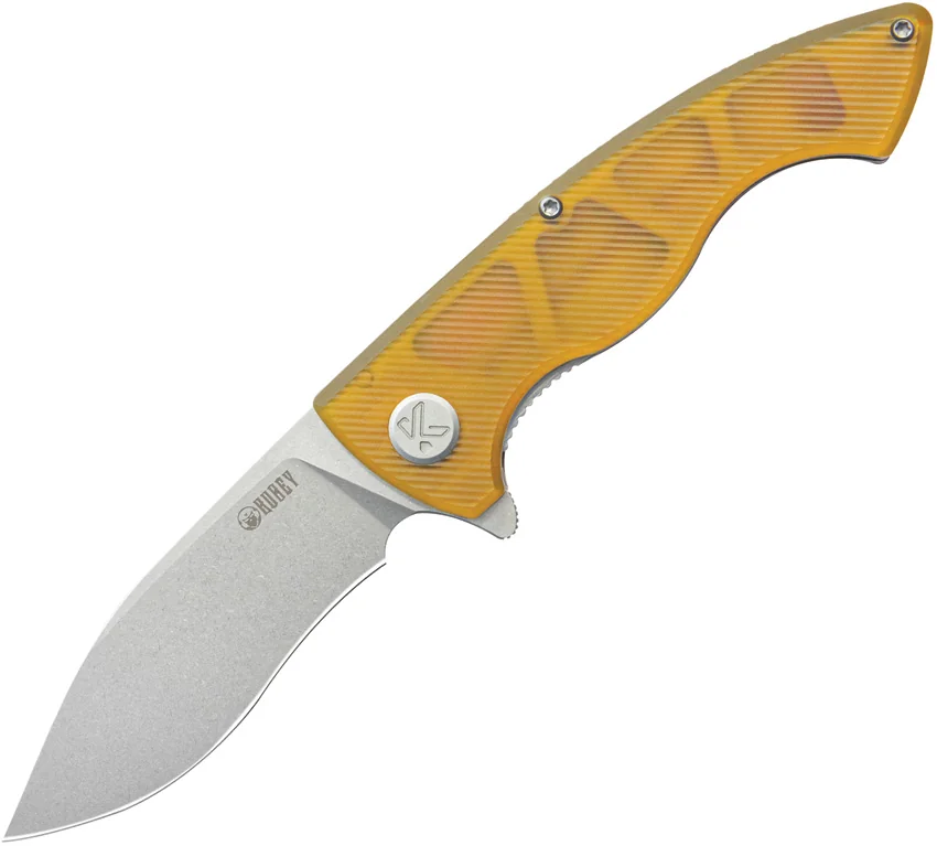 Kubey Knives Timberwolf Liner Lock Knife Ultem (3.5" SW)