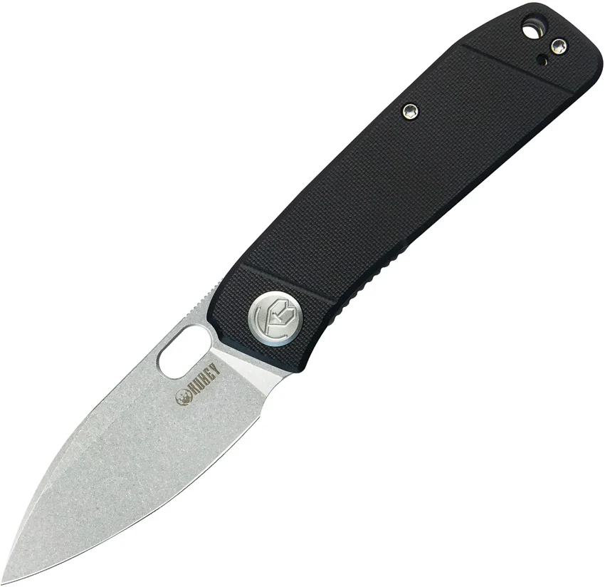 Kubey Knives Hyde Liner Lock Knife Black G-10 (3" BB/SW)