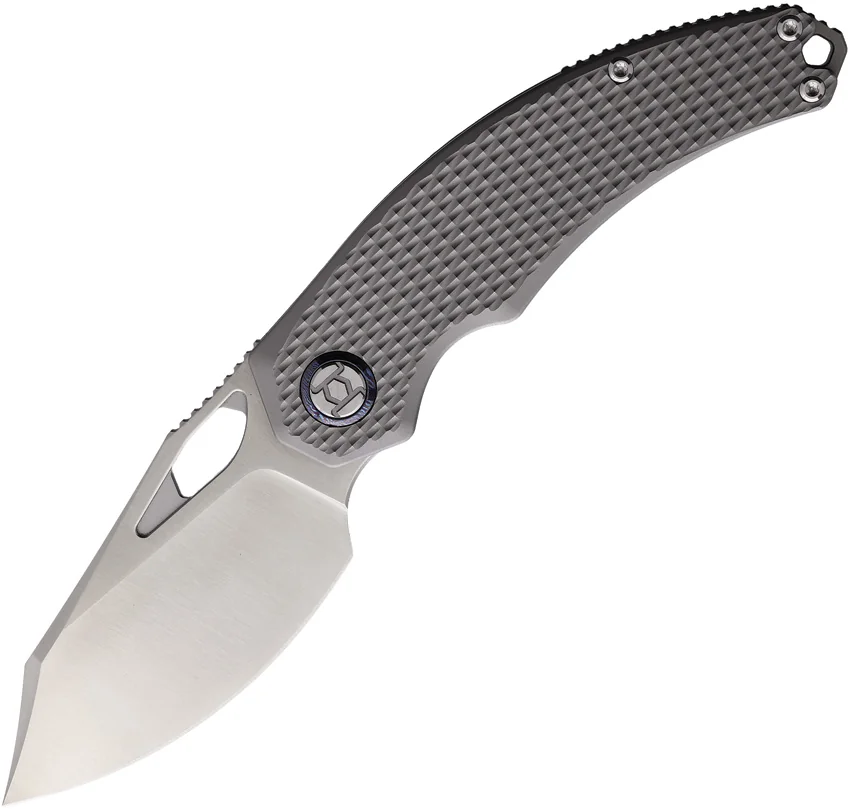 Kunwu Knives Padre Vanax Frame Lock Knife Titanium  (3.4" Satin) K706T-2