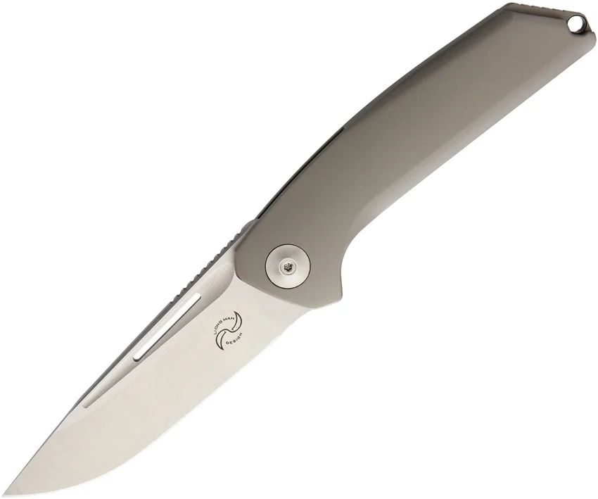Liong Mah Design Endevour Frame Lock Knife Bronzed Titanium (3.75" Hand Satin)