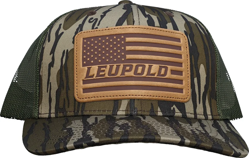 Leupold Leather Flag Trucker Hat