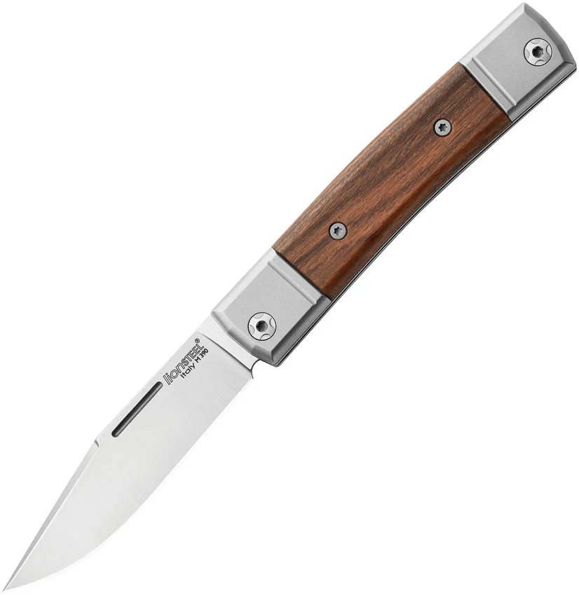 LionSteel BestMan Traditional Slip Joint Knife Santos Wood (2.88" Satin)