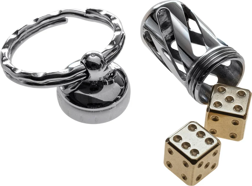 LionSteel Acorn Dice Keychain (Brass) DDOT