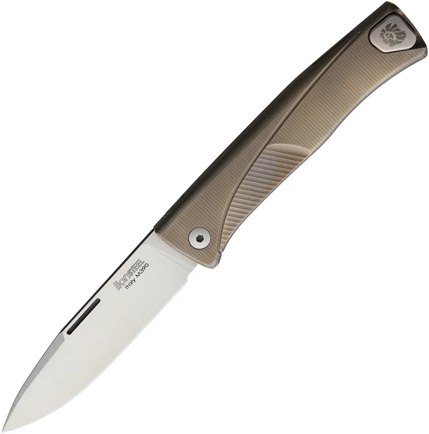 LionSTEEL Knives Thrill Slip Joint Brown Ti