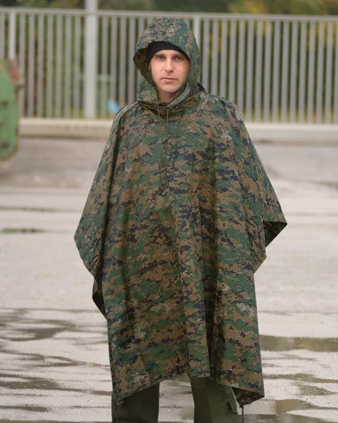 Mil-Tec Digital WL Camo Ripstop Poncho