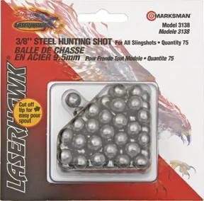 Marksman 3/8" Steel Hunting Shot Ball Bearings (75 Qty) 3138