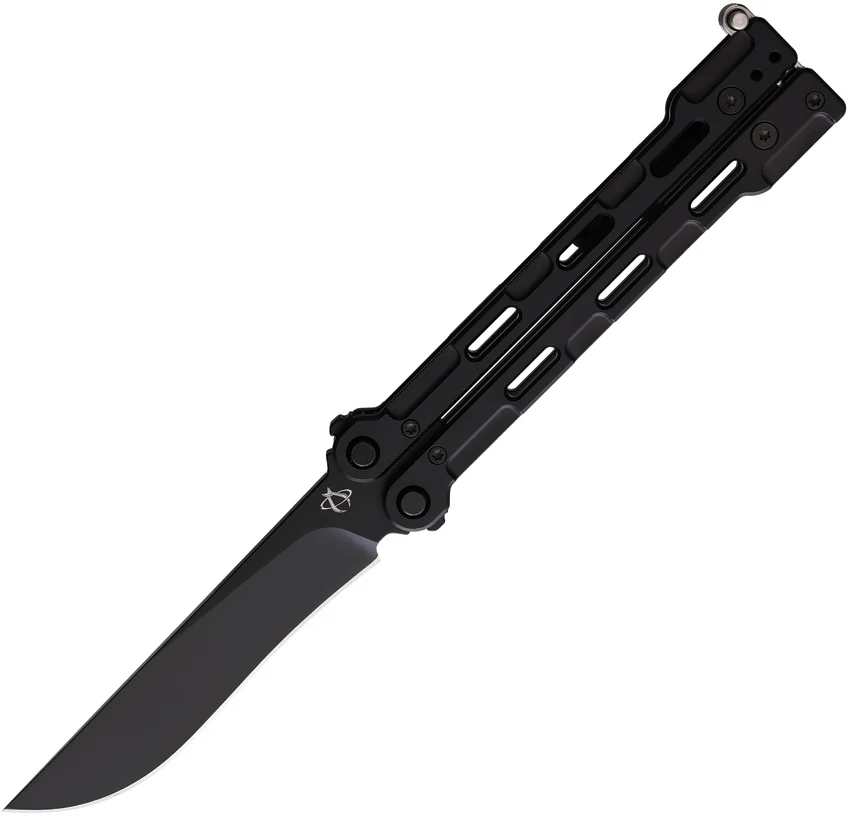 Mantis Flyswitch Standard Balisong Butterfly Knife Black Titanium