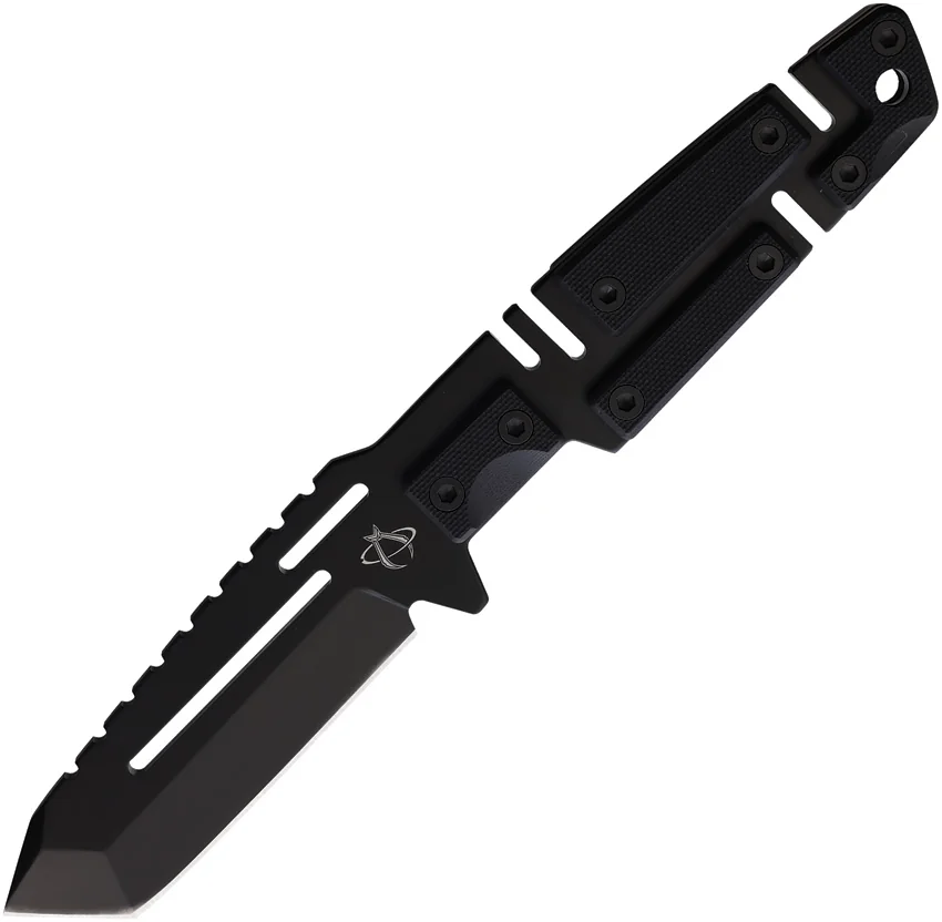 Mantis Chaos 1 Tactical Knife Fixed Blade (3.5" Black Plain) MF-4hc