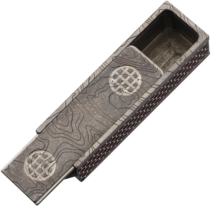 Maratac Titanium Match Box w/ Slide Lid - Brown/Gray
