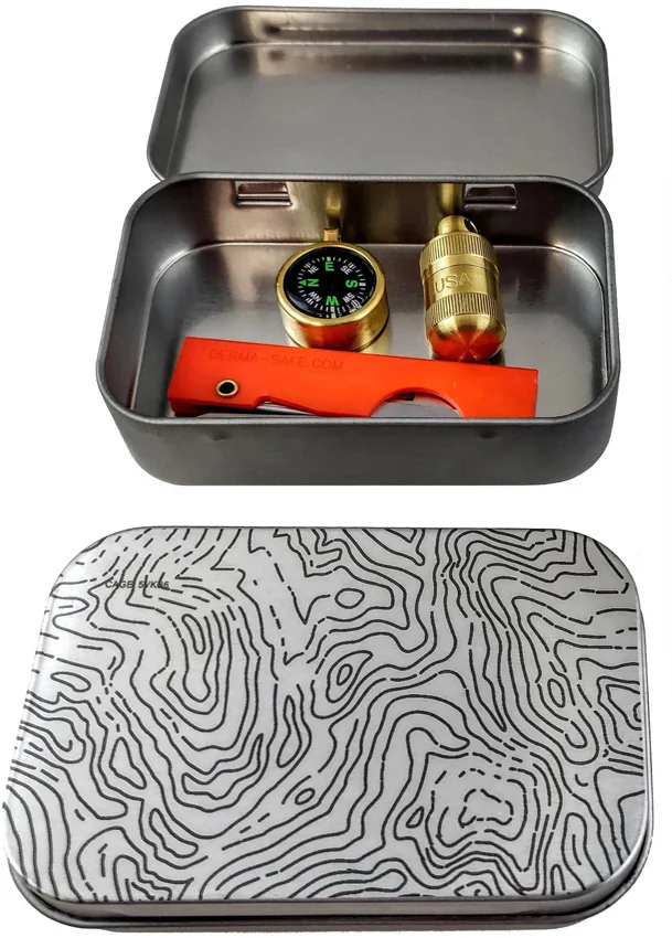 Industrial Strength Food-Grade Survival Tin Topographic (Large)