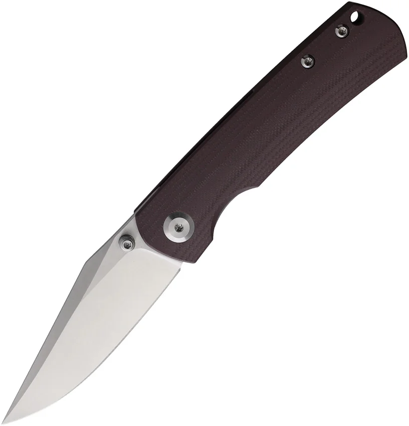 Monterey Bay Knives Mini Old Guard Clip Point Liner Lock Knife Brown (3" Satin)