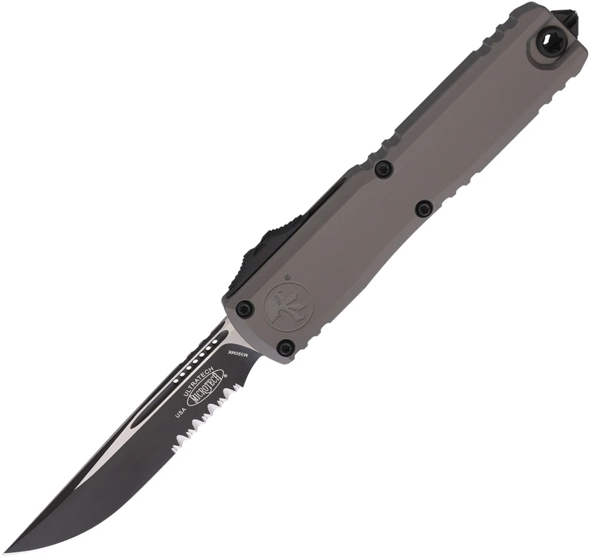 Microtech Ultratech ZBP Gen III S/E OTF Knife Natural Clear Al (3.5" Black Serr), Microtech Ultratech ZBP Gen III S/E OTF Knife Natural Clear Al (3.5" Black Serr) for Sale, Microtech Ultratech ZBP Gen III S/E OTF Knife Natural Clear Al (3.5" Black Serr)