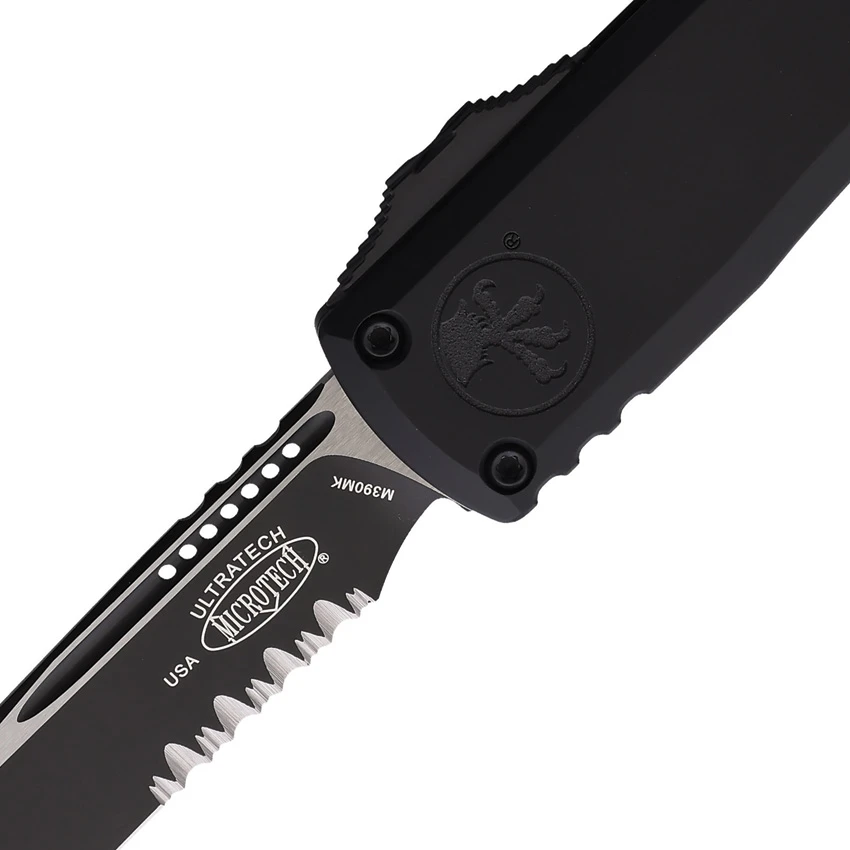 Microtech Ultratech ZBP Gen III S/E OTF Automatic Knife Black (3.5" Black Serr), Microtech Ultratech ZBP Gen III S/E OTF Automatic Knife Black (3.5" Black Serr) for Sale, Microtech Ultratech ZBP Gen III S/E OTF Automatic Knife Black (3.5" Black Serr)