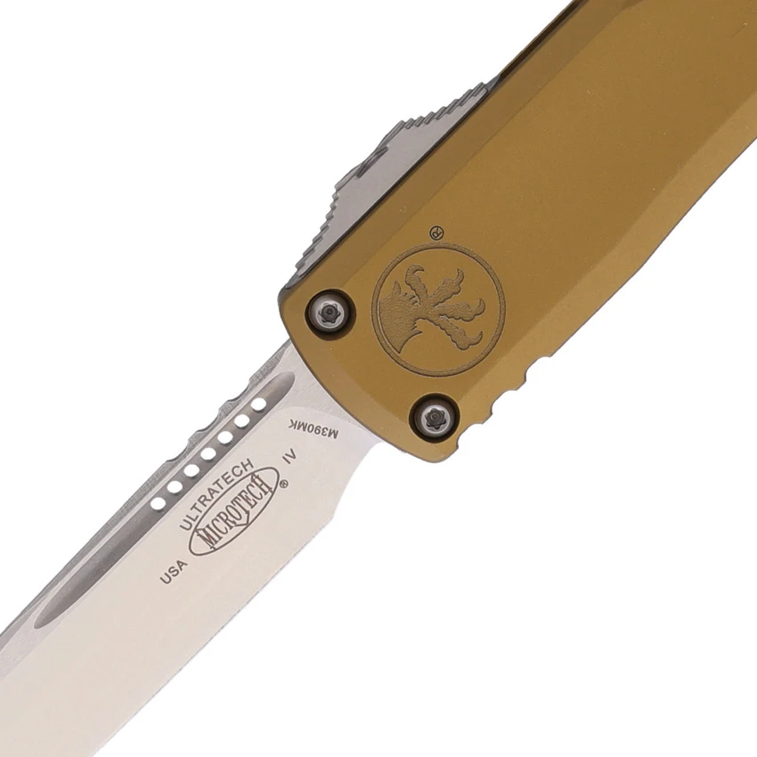 Microtech Ultratech Gen IV S/E OTF Automatic Knife Tan Aluminum (3.5" SW), Microtech Ultratech Gen IV S/E OTF Automatic Knife Tan Aluminum (3.5" SW) for Sale, Microtech Ultratech Gen IV S/E OTF Automatic Knife Tan Aluminum (3.5" SW)