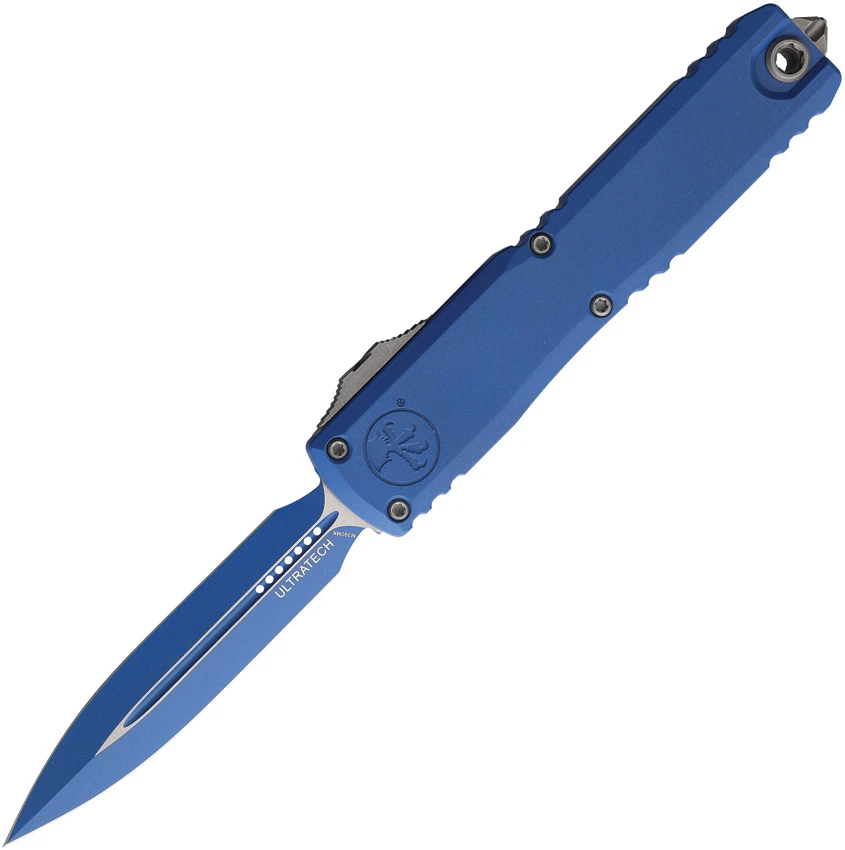 Microtech Ultratech ZBP Gen III D/E OTF Auto Knife Cerakote Blue (3.5" Blue), Microtech Ultratech ZBP Gen III D/E OTF Auto Knife Cerakote Blue (3.5" Blue) for Sale, Microtech Ultratech ZBP Gen III D/E OTF Auto Knife Cerakote Blue (3.5" Blue)