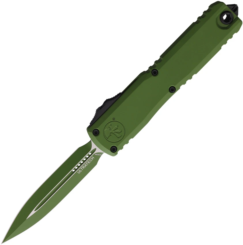 Microtech Ultratech ZBP Gen III D/E OTF Auto Knife Cerakote Green (3.5" Green), Microtech Ultratech ZBP Gen III D/E OTF Auto Knife Cerakote Green (3.5" Green) for Sale, Microtech Ultratech ZBP Gen III D/E OTF Auto Knife Cerakote Green (3.5" Green)