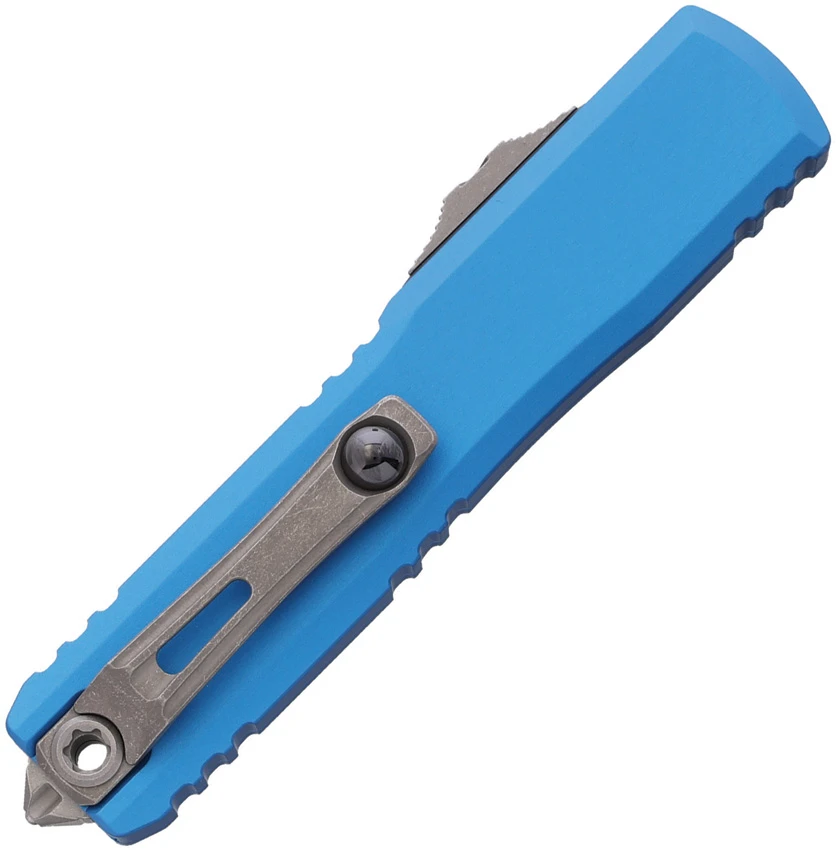 Microtech Ultratech Gen IV D/E OTF Automatic Knife Blue Al (3.5" Apoc FS), Microtech Ultratech Gen IV D/E OTF Automatic Knife Blue Al (3.5" Apoc FS) for Sale, Microtech Ultratech Gen IV D/E OTF Automatic Knife Blue Al (3.5" Apoc FS)