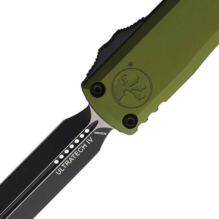 Microtech Ultratech D/E Gen IV Automatic Knife OD Green Al (3.5" Black), Microtech Ultratech D/E Gen IV Automatic Knife OD Green Al (3.5" Black) for Sale, Microtech Ultratech D/E Gen IV Automatic Knife OD Green Al (3.5" Black)