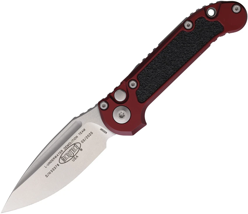 Microtech LUDT Gen III S/E Automatic Knife Merlot Red Al (3.5" SW) 1135-10MR, Microtech LUDT Gen III S/E Automatic Knife Merlot Red Al (3.5" SW) 1135-10MR for Sale, Microtech LUDT Gen III S/E Automatic Knife Merlot Red Al (3.5" SW) 1135-10MR