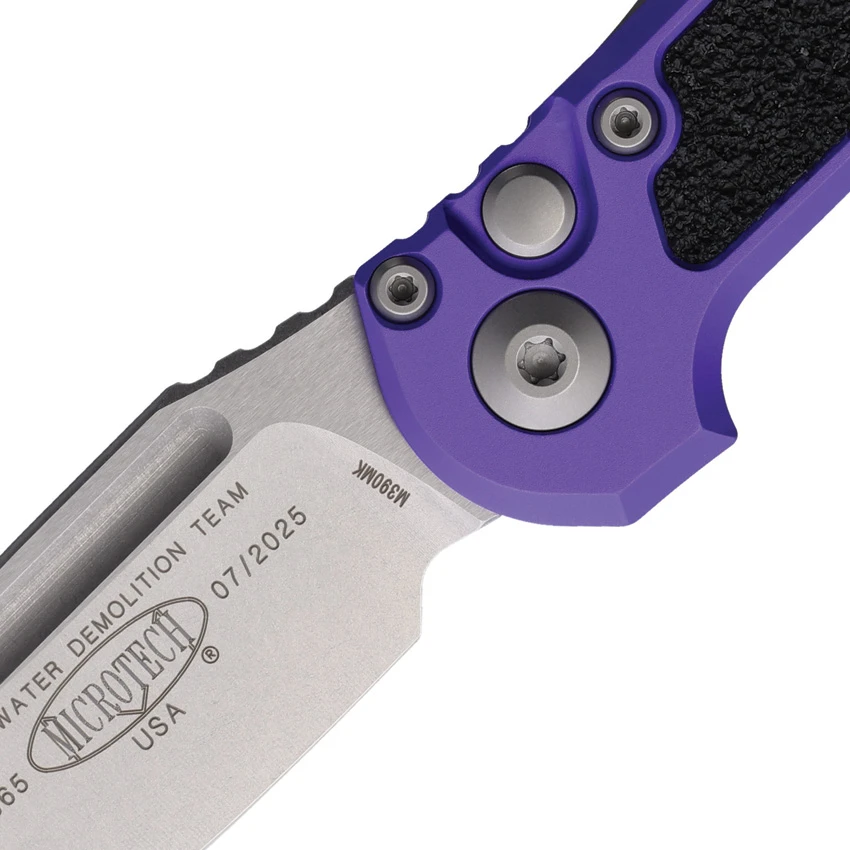 Microtech LUDT Gen III S/E Automatic Knife Purple Aluminum (3.5" Stonewash), Microtech LUDT Gen III S/E Automatic Knife Purple Aluminum (3.5" Stonewash) for Sale, Microtech LUDT Gen III S/E Automatic Knife Purple Aluminum (3.5" Stonewash)