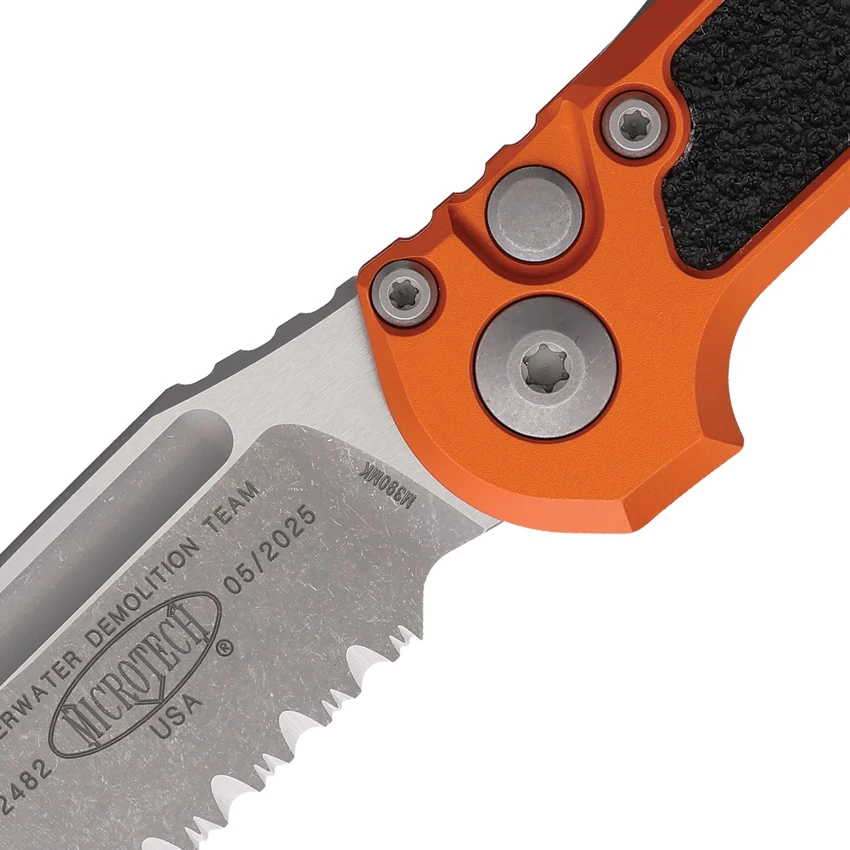 Microtech LUDT Gen III S/E Automatic Knife Orange Aluminum (3.5" Apoc Serr), Microtech LUDT Gen III S/E Automatic Knife Orange Aluminum (3.5" Apoc Serr) for Sale, Microtech LUDT Gen III S/E Automatic Knife Orange Aluminum (3.5" Apoc Serr)