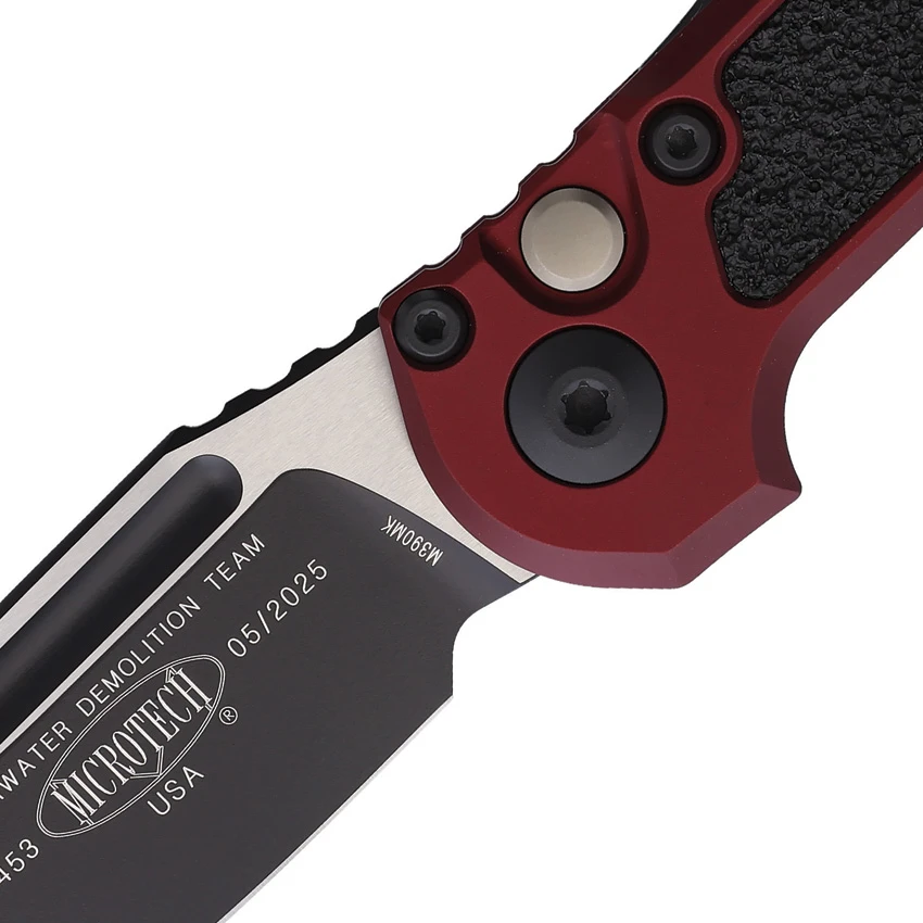 Microtech LUDT Gen III S/E Automatic Knife Merlot Red Aluminum (3.5" Two-Tone), Microtech LUDT Gen III S/E Automatic Knife Merlot Red Aluminum (3.5" Two-Tone) for Sale, Microtech LUDT Gen III S/E Automatic Knife Merlot Red Aluminum (3.5" Two-Tone)
