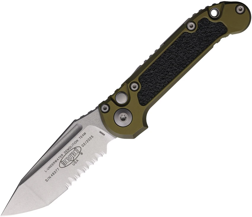 Microtech LUDT Gen III S/E Automatic Knife OD Green Aluminum (3.5" SW Serr), Microtech LUDT Gen III S/E Automatic Knife OD Green Aluminum (3.5" SW Serr) for Sale, Microtech LUDT Gen III S/E Automatic Knife OD Green Aluminum (3.5" SW Serr)