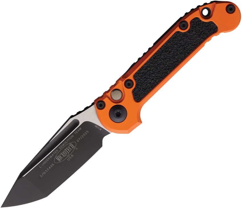 Microtech LUDT Gen III T/E Automatic Knife Orange Aluminum (3.5" Black), Microtech LUDT Gen III T/E Automatic Knife Orange Aluminum (3.5" Black) for Sale, Microtech LUDT Gen III T/E Automatic Knife Orange Aluminum (3.5" Black)