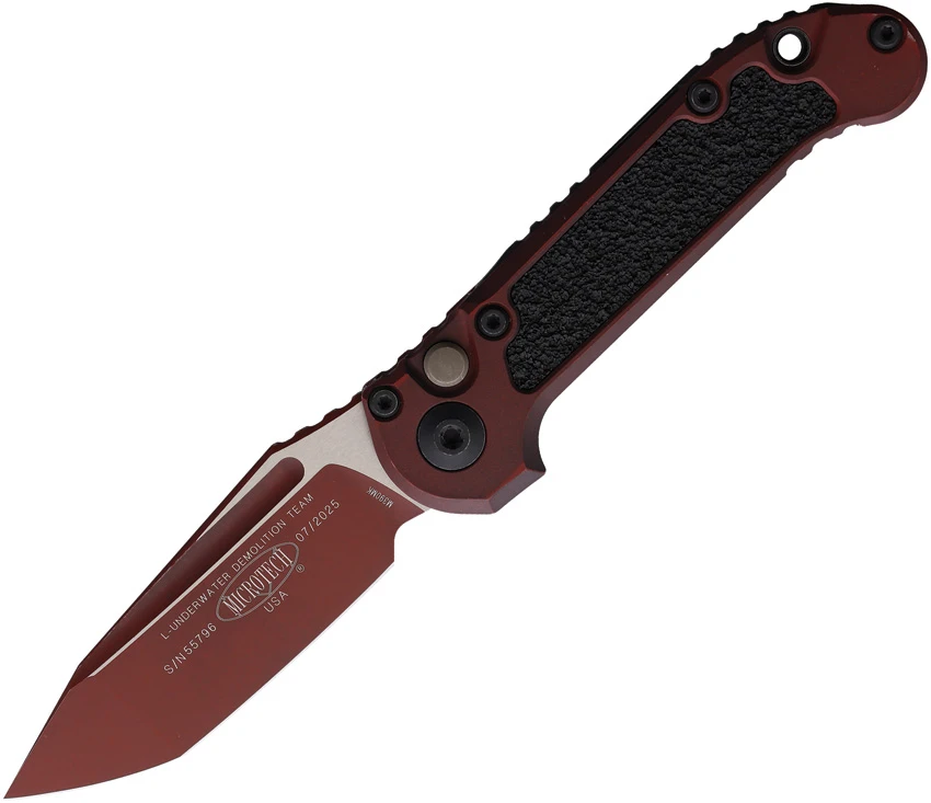 Microtech LUDT Gen III T/E Automatic Knife Weathered Crimson (3.5" Crimson), Microtech LUDT Gen III T/E Automatic Knife Weathered Crimson (3.5" Crimson) for Sale, Microtech LUDT Gen III T/E Automatic Knife Weathered Crimson (3.5" Crimson)