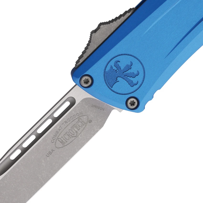 Microtech Combat Troodon Gen III S/E OTF Knife Blue (4" Apoc)1143-10APBL, Microtech Combat Troodon Gen III S/E OTF Knife Blue (4" Apoc)1143-10APBL for Sale, Microtech Combat Troodon Gen III S/E OTF Knife Blue (4" Apoc)1143-10APBL