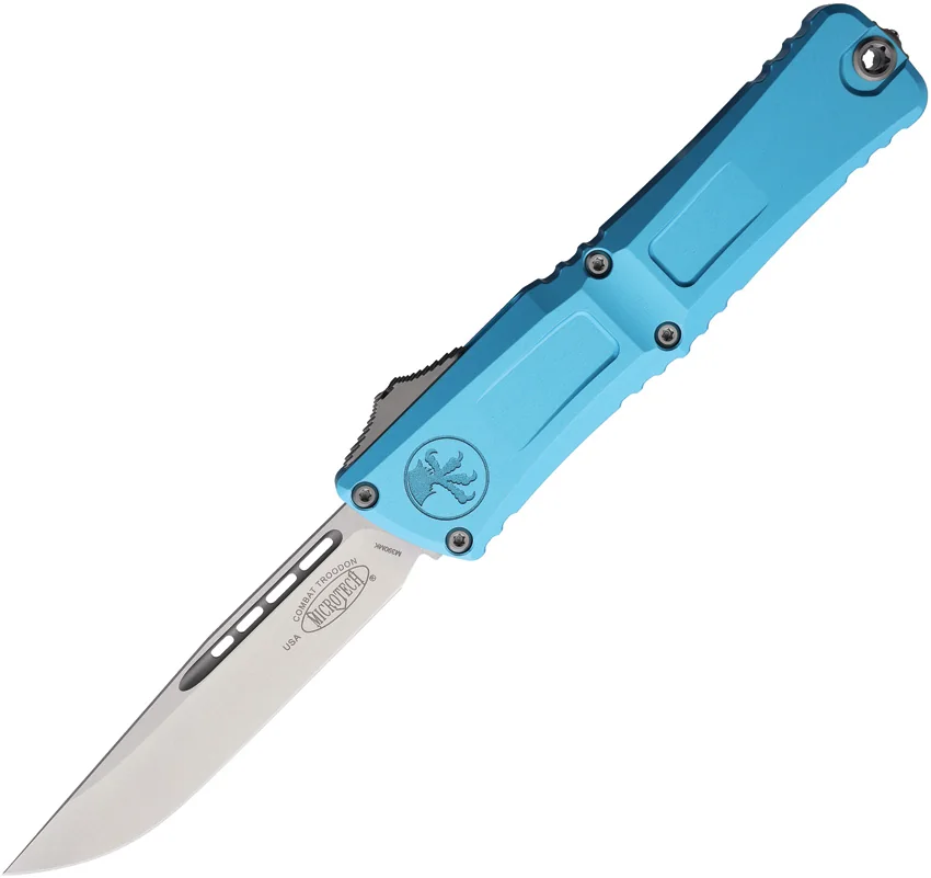 Microtech Combat Troodon Gen III S/E OTF Knife Turquoise Al (4" SW) 1143-10 TQ