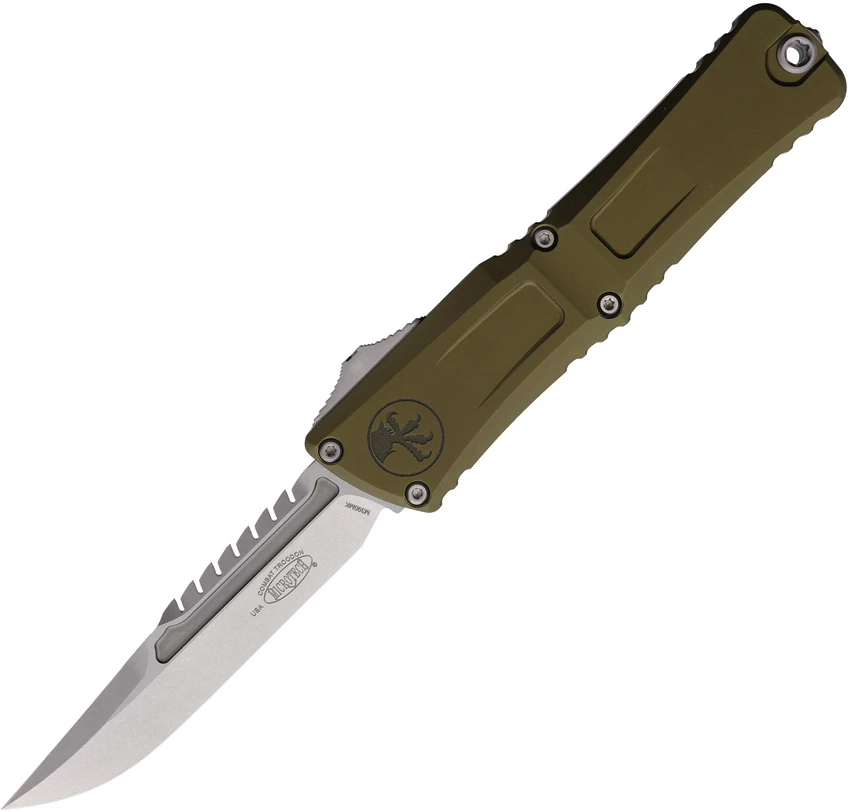 Microtech Combat Troodon Interceptor Gen III SS OD Green Aluminum (4" Stonewash), Microtech Combat Troodon Interceptor Gen III SS OD Green Aluminum (4" Stonewash) for Sale, Microtech Combat Troodon Interceptor Gen III SS OD Green Aluminum (4" Stonewash)