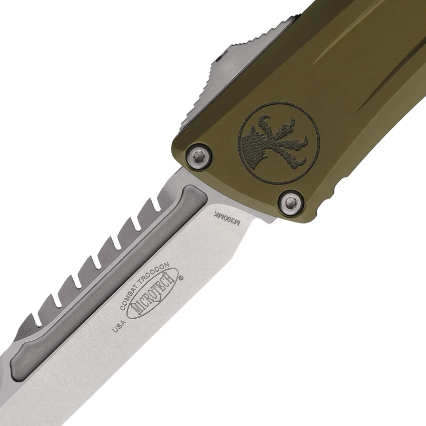 Microtech Combat Troodon Interceptor Gen III SS OD Green Aluminum (4" Stonewash), Microtech Combat Troodon Interceptor Gen III SS OD Green Aluminum (4" Stonewash) for Sale, Microtech Combat Troodon Interceptor Gen III SS OD Green Aluminum (4" Stonewash)