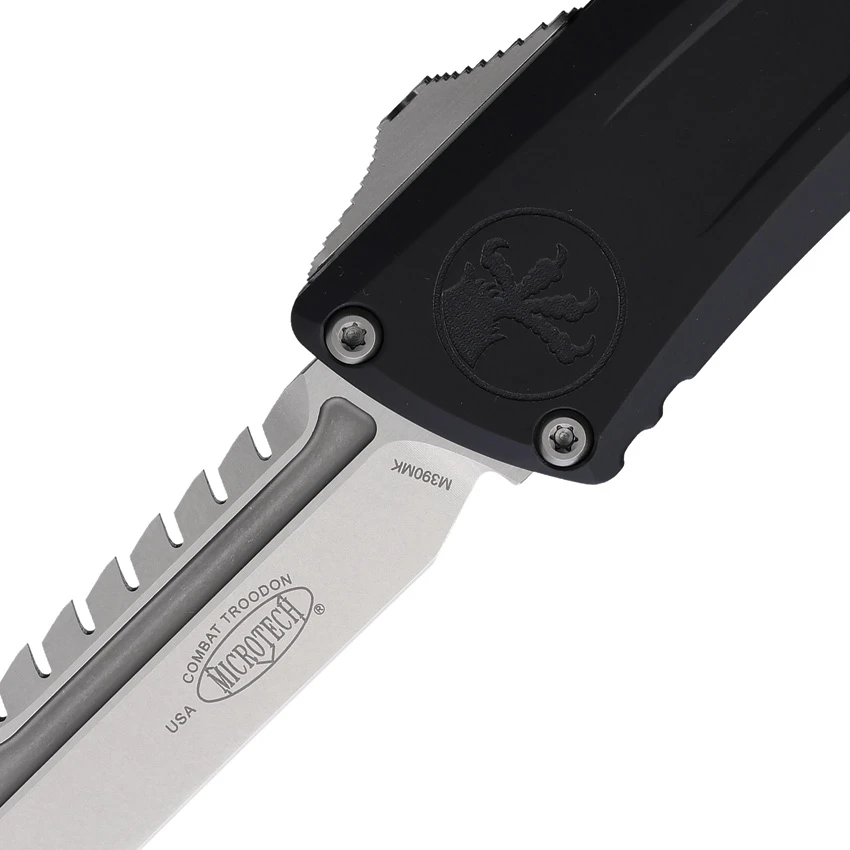 Microtech Combat Troodon Interceptor Gen III SS Black Aluminum (4" Stonewash), Microtech Combat Troodon Interceptor Gen III SS Black Aluminum (4" Stonewash) for Sale, Microtech Combat Troodon Interceptor Gen III SS Black Aluminum (4" Stonewash)