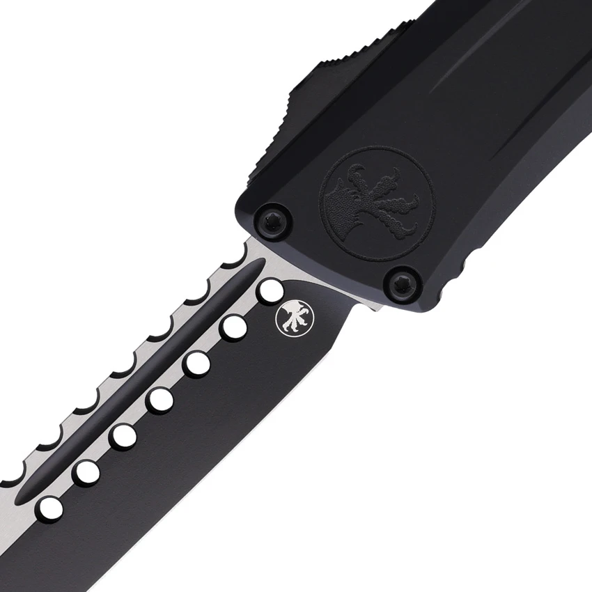 Microtech Auto Combat Troodon Hellhound Black Aluminum (4.00" Black), Microtech Auto Combat Troodon Hellhound Black Aluminum (4.00" Black) for Sale, Microtech Auto Combat Troodon Hellhound Black Aluminum (4.00" Black)