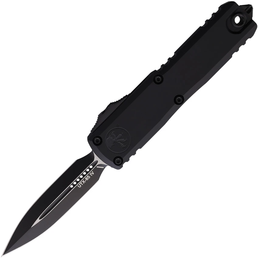 Microtech UTX-85 Gen IV D/E OTF Automatic Knife Black Aluminum (3.1" Black), Microtech UTX-85 Gen IV D/E OTF Automatic Knife Black Aluminum (3.1" Black) for Sale, Microtech UTX-85 Gen IV D/E OTF Automatic Knife Black Aluminum (3.1" Black)
