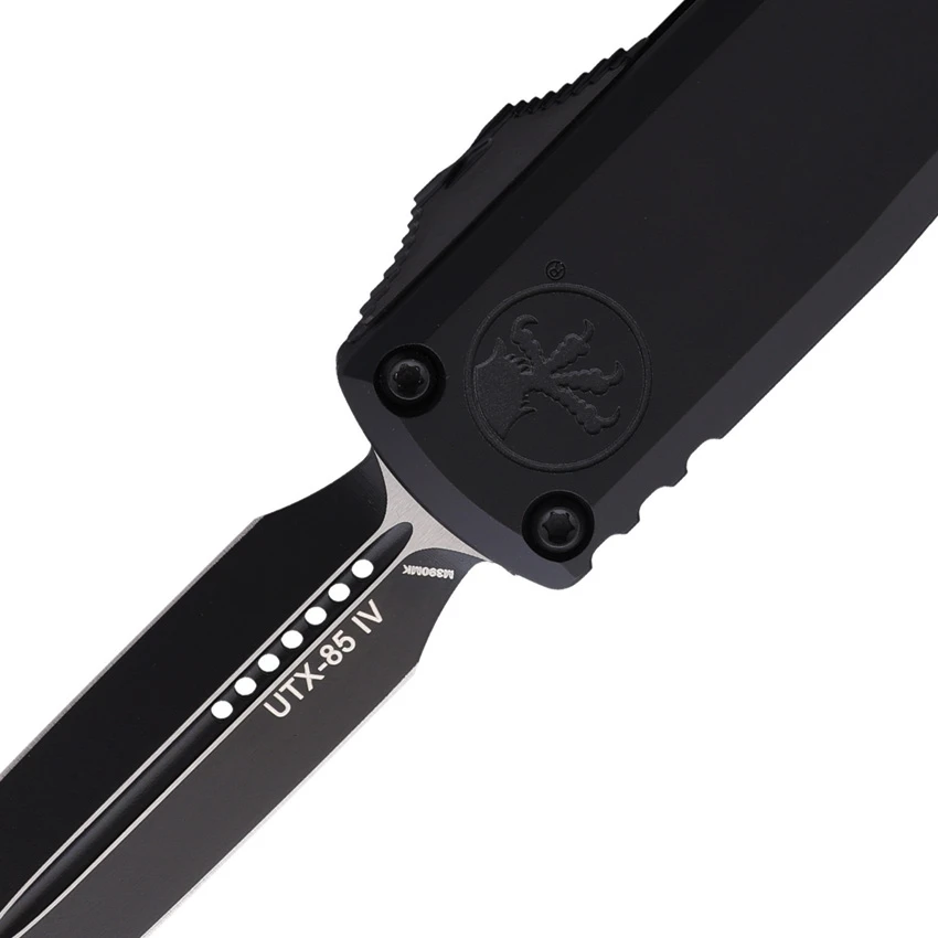 Microtech UTX-85 Gen IV D/E OTF Automatic Knife Black Aluminum (3.1" Black), Microtech UTX-85 Gen IV D/E OTF Automatic Knife Black Aluminum (3.1" Black) for Sale, Microtech UTX-85 Gen IV D/E OTF Automatic Knife Black Aluminum (3.1" Black)