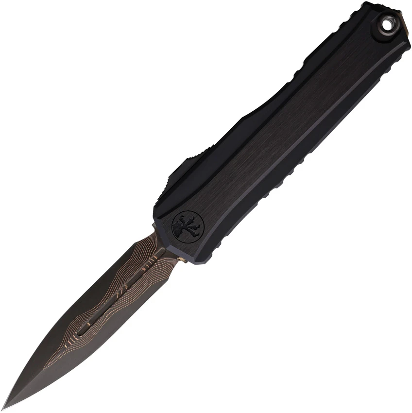Microtech Cypher II D/E OTF Knife Black Alloy/Bronze Accent (3.5" Coppermai), Microtech Cypher II D/E OTF Knife Black Alloy/Bronze Accent (3.5" Coppermai) for Sale, Microtech Cypher II D/E OTF Knife Black Alloy/Bronze Accent (3.5" Coppermai)